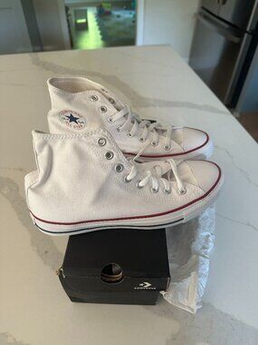 Converse Chuck Taylor All Star High Top Optical White Sneakers Women’s 10 NIB
